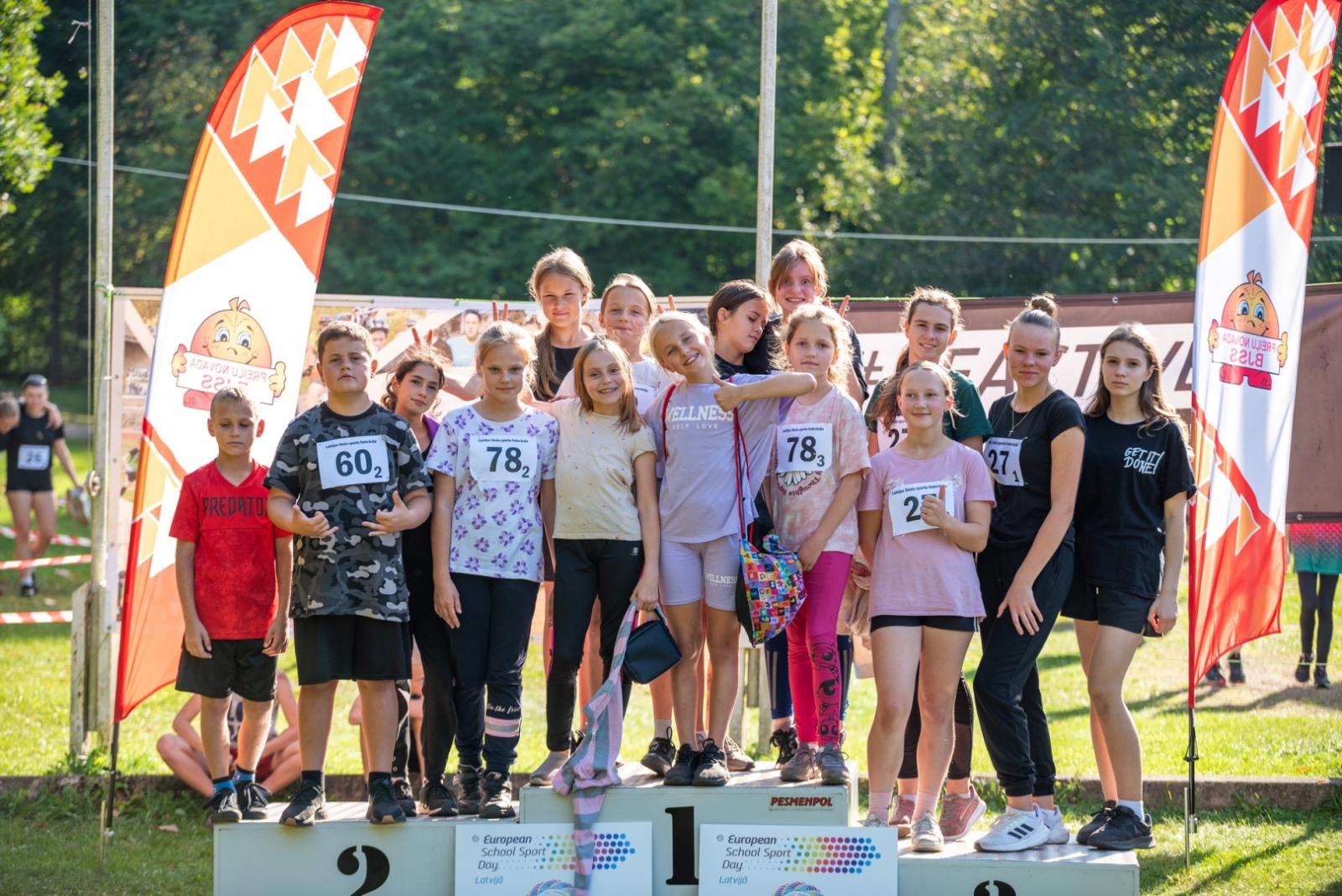 Latvijas skolēnu 77. spartakiāde rudens krosa stafetes