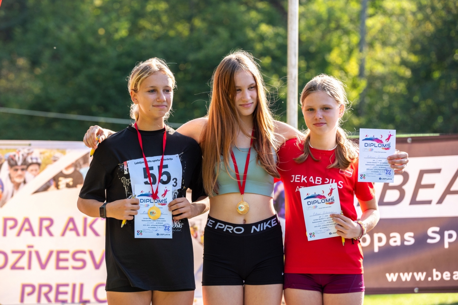 Latvijas skolēnu 77. spartakiāde rudens krosa stafetes