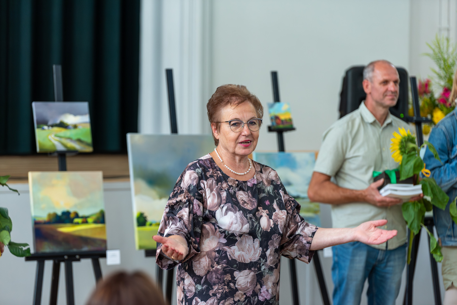 Jāzepa Pīgožņa vārdā nosauktā mākslas plenēra noslēguma darbu izstāde un tikšanās ar autoriem (pilsētas svētku 1. diena)