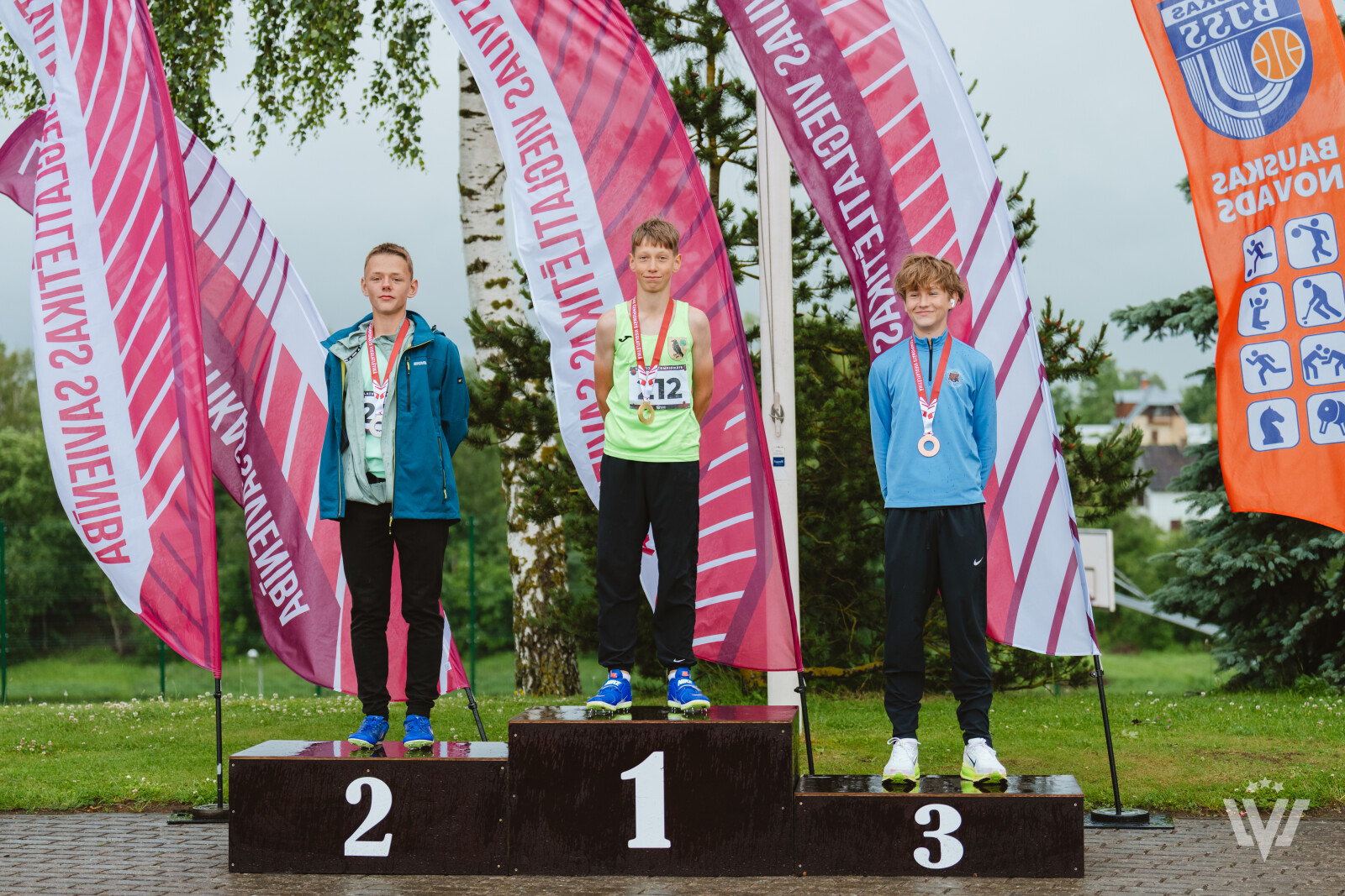 Preiļu novada BJSS vieglatlēts Dāvids Stupāns izcīna 3 medaļas Latvijas čempionāta U-14 Bauskā