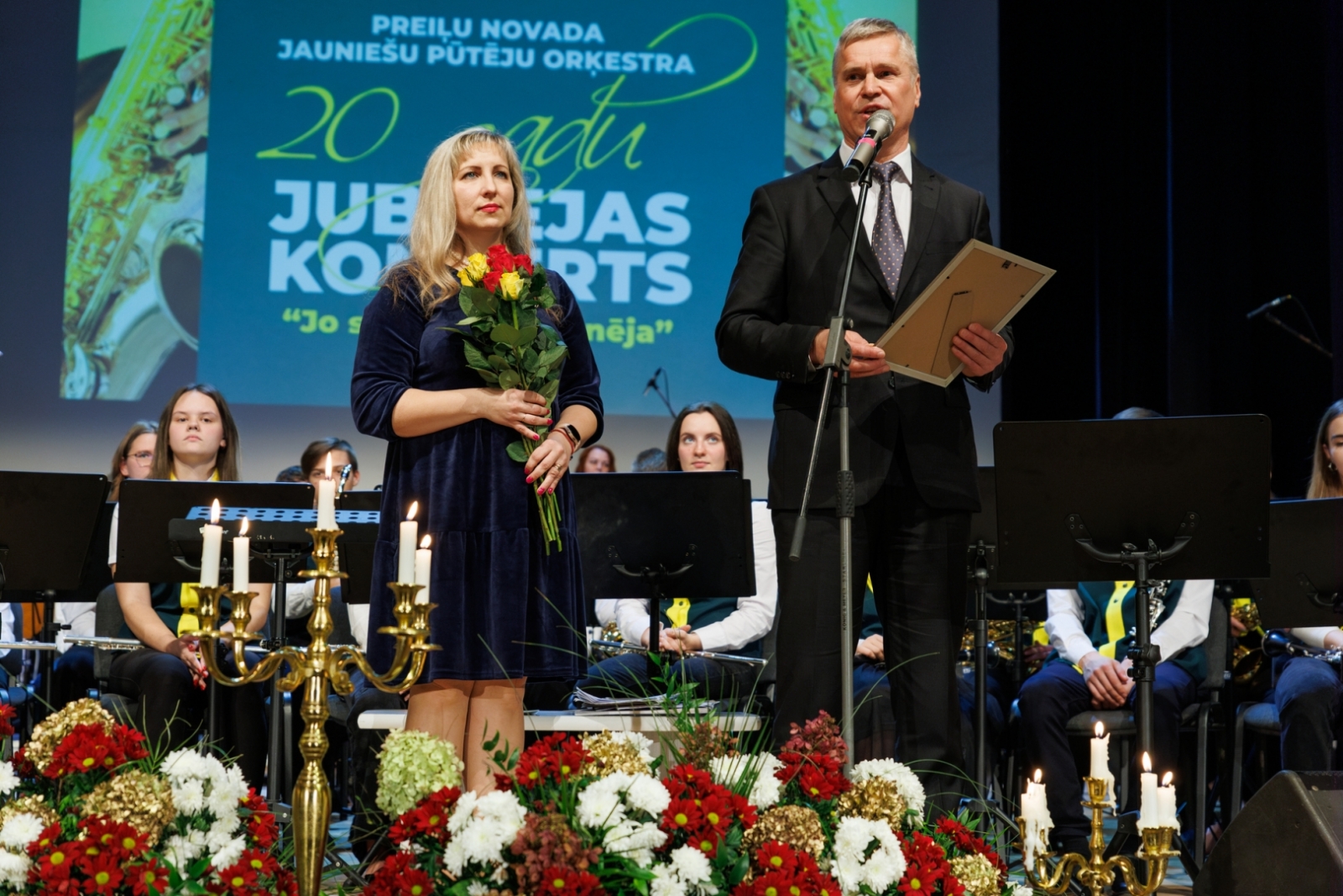 Preiļu novada Jauniešu pūtēju orķestra 20 gadu jubilejas koncerts "Jo spēlēju, jo skanēja"