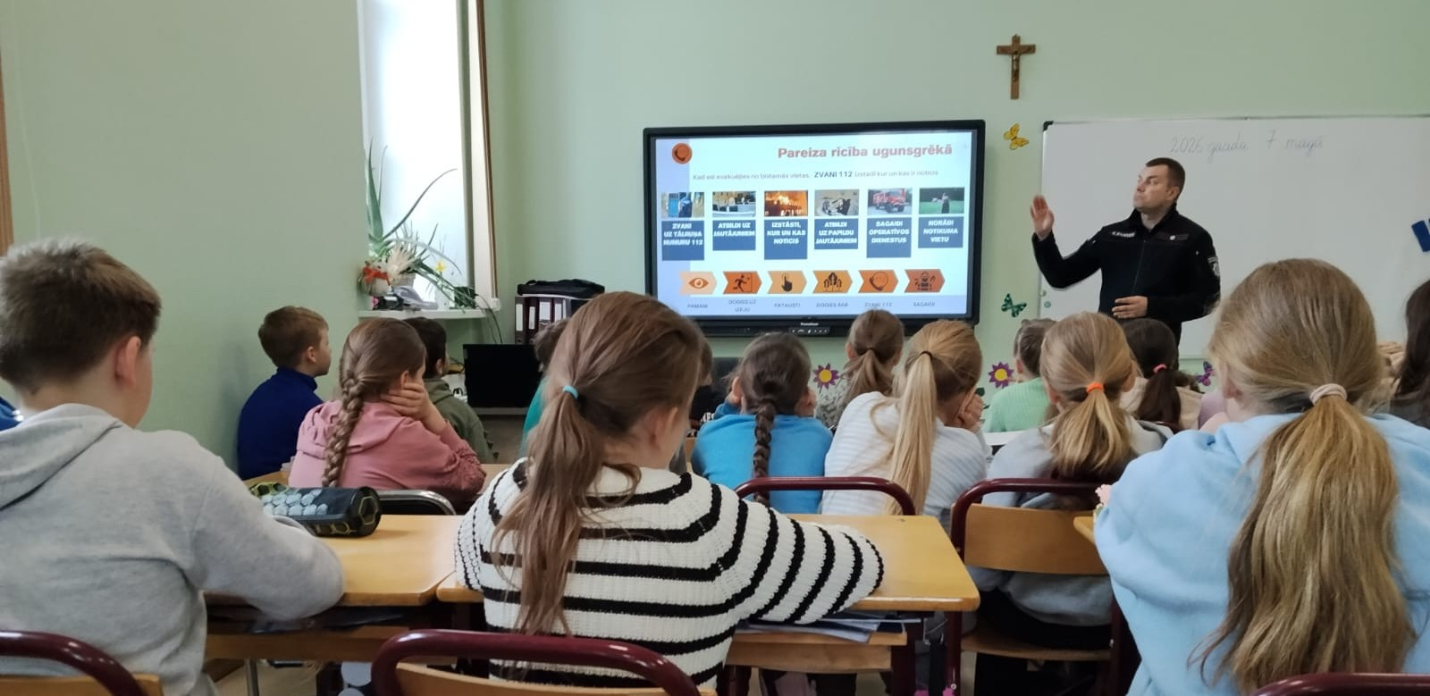 VUGD izglīto Preiļu novada skolēnus par drošību pirms vasaras brīvlaika