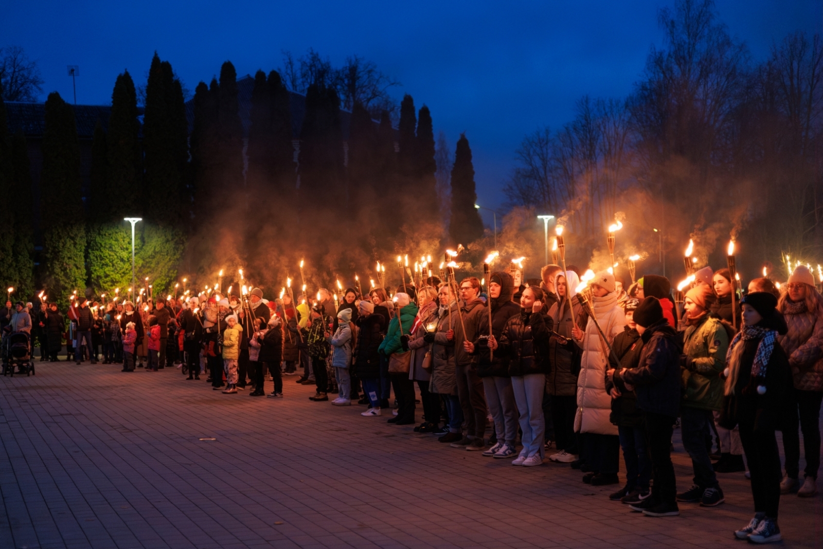 Lāčplēša dienas lāpu gājiens Preiļos