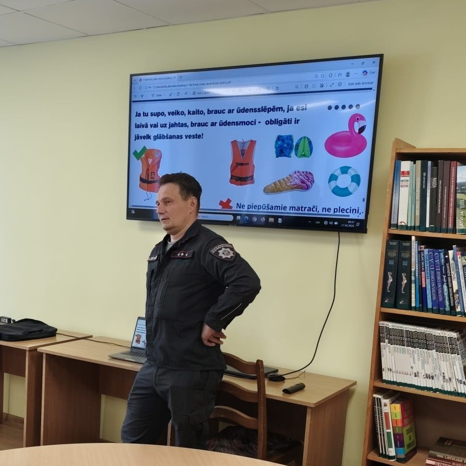 VUGD izglīto Preiļu novada skolēnus par drošību pirms vasaras brīvlaika