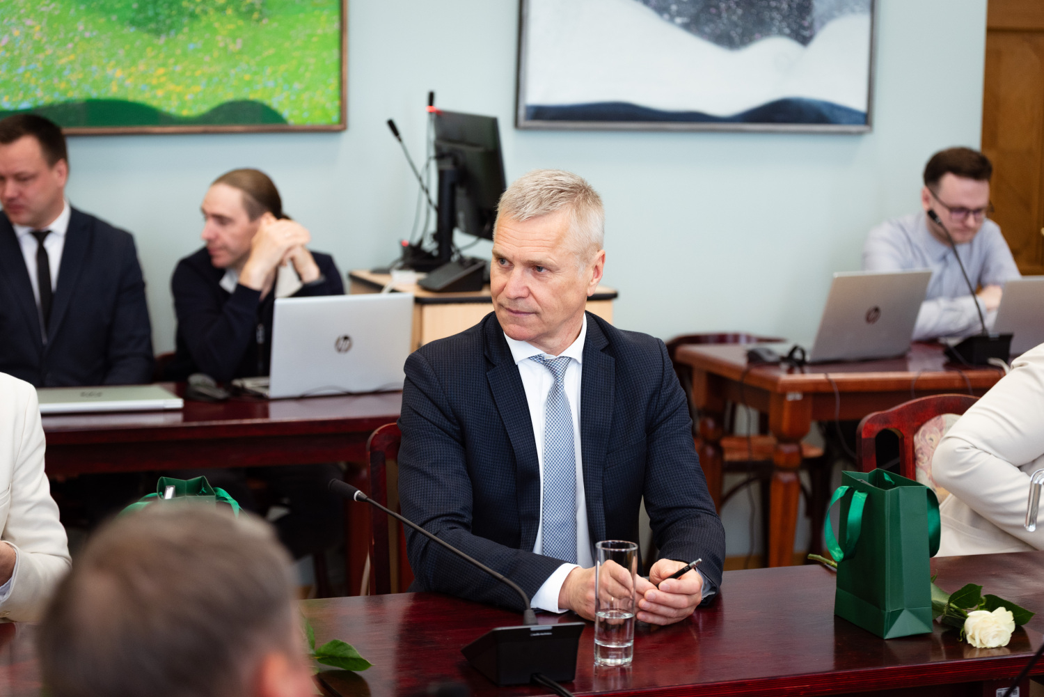 27. jūnijā savu darbu uzsākusi jaunievēlētā Preiļu novada dome - par Preiļu novada domes priekšsēdētāju ievēlēts Aldis Adamovičs