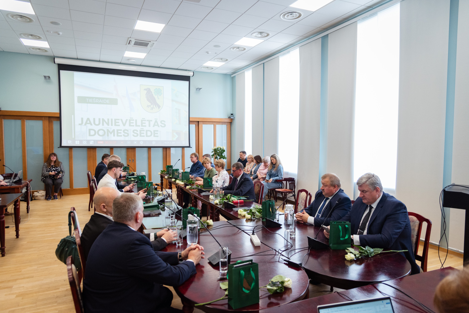 27. jūnijā savu darbu uzsākusi jaunievēlētā Preiļu novada dome - par Preiļu novada domes priekšsēdētāju ievēlēts Aldis Adamovičs