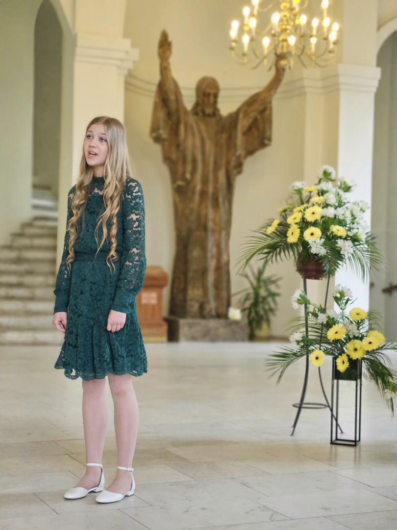  Aglonā aizvadīts XX Latvijas mūzikas skolu Jauno vokālistu konkurss "Dziedu Dievmātei"