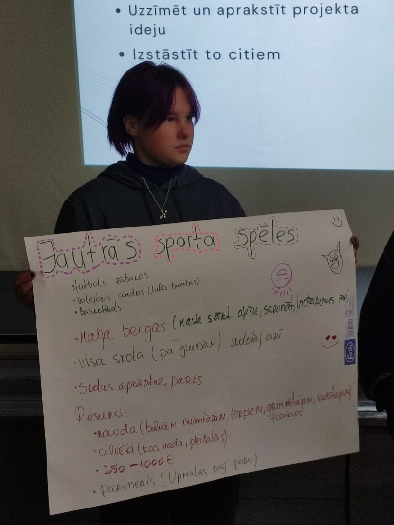 Vārkavas pamatskolas pašpārvaldes jaunieši apguvuši jaunas prasmes