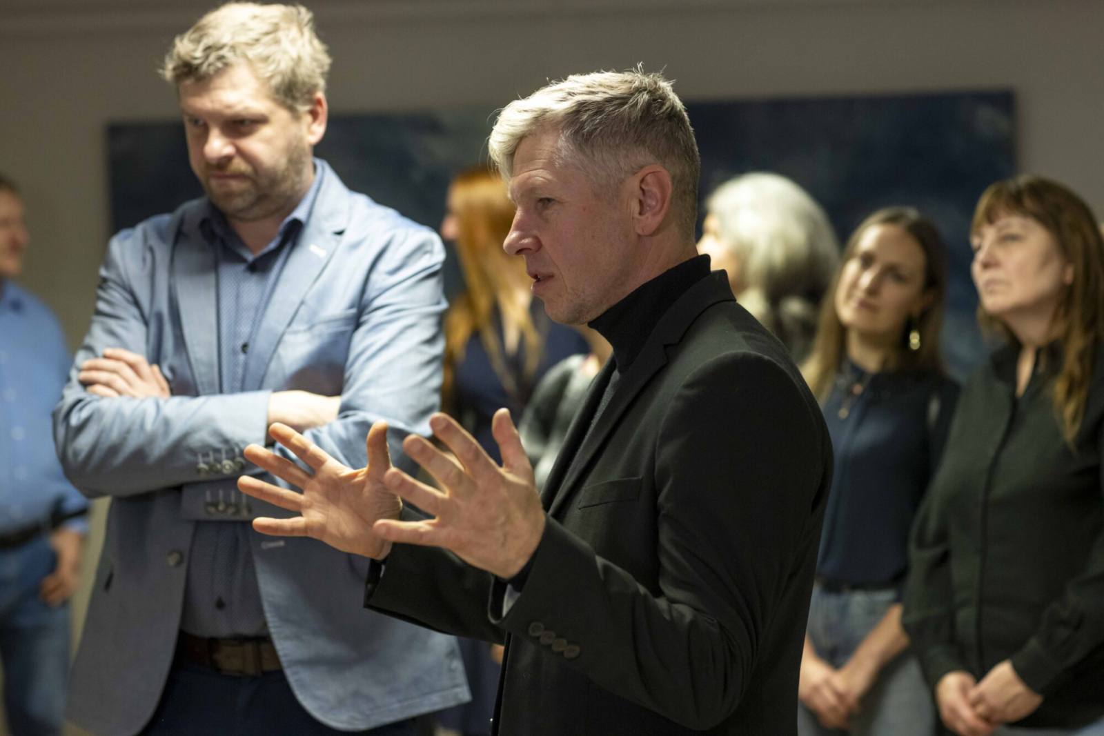 Roberta Mūka muzejā Galēnos atklāta Rituma Ivanova personālizstāde “Tikšanās”