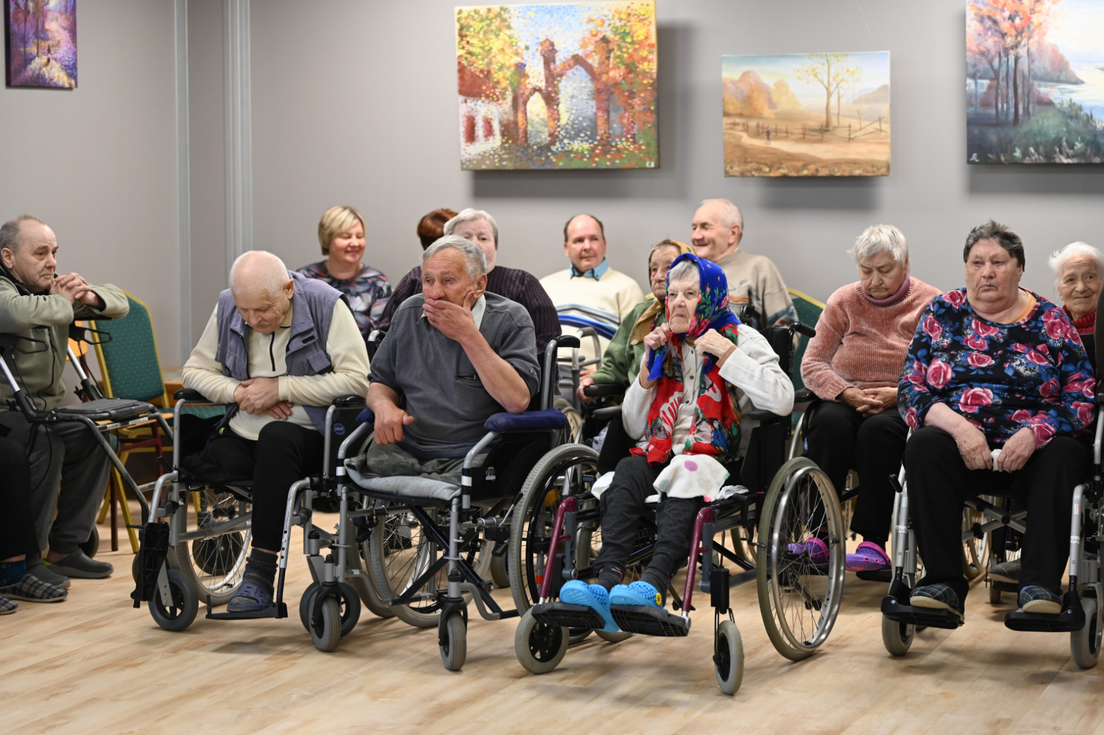Sociālās aprūpes centrā “Vārkava” sirsnīgā gaisotnē tika atzīmēta Starptautiskā senioru diena