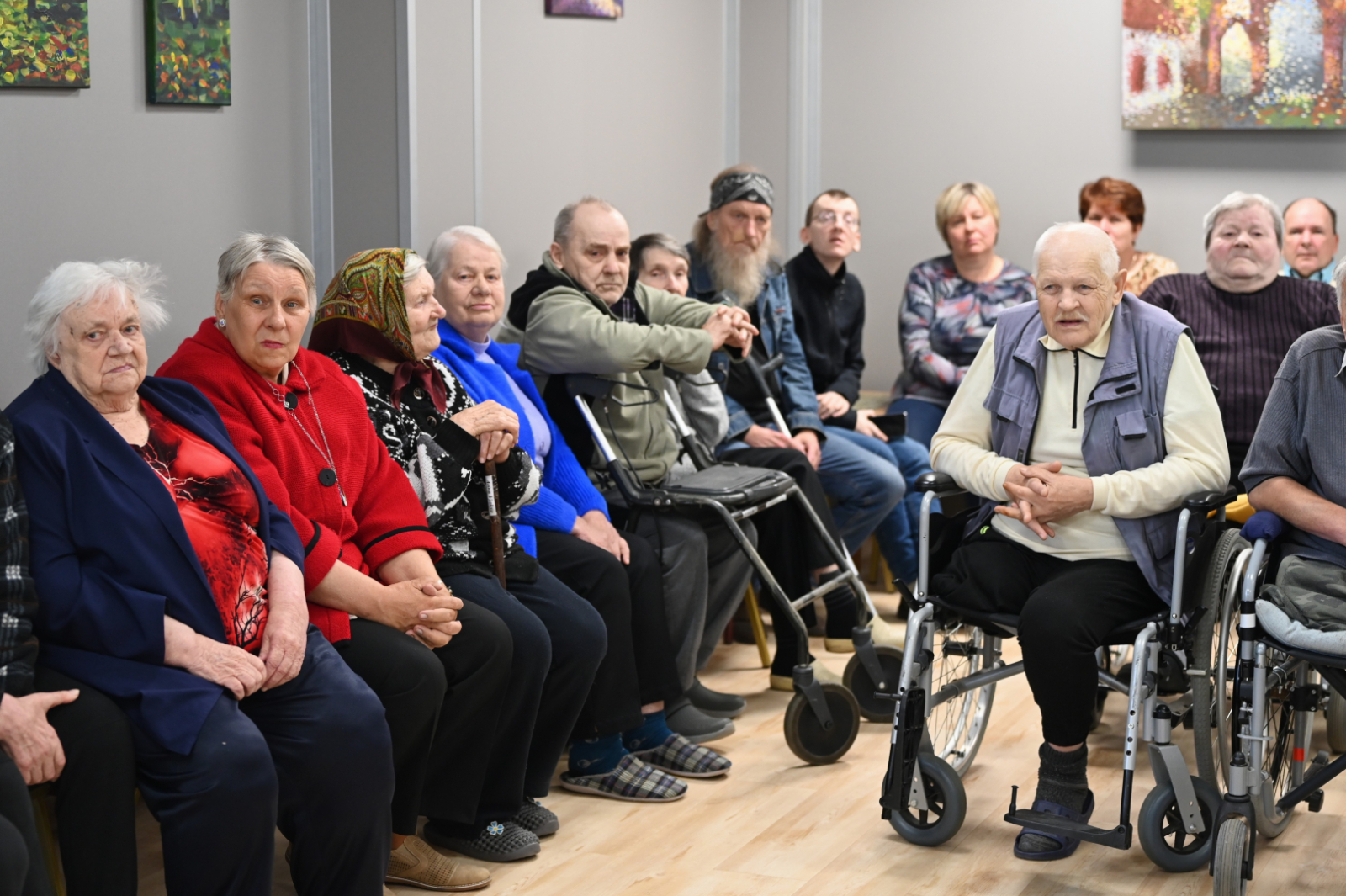 Sociālās aprūpes centrā “Vārkava” sirsnīgā gaisotnē tika atzīmēta Starptautiskā senioru diena