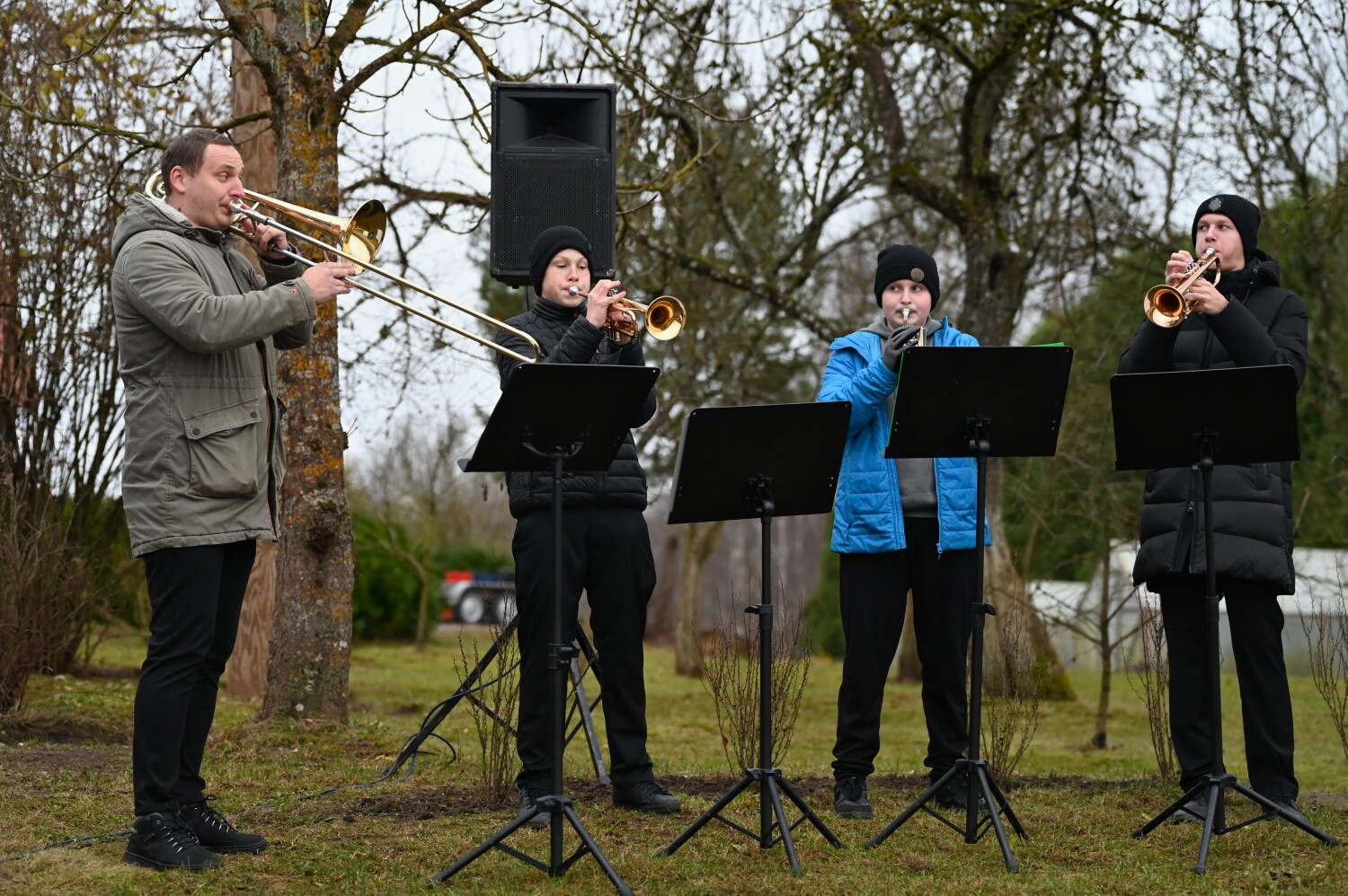 Piemiņas brīdis pie Lāčplēša kara ordeņa kavaliera Ignata Beča piemiņas akmens