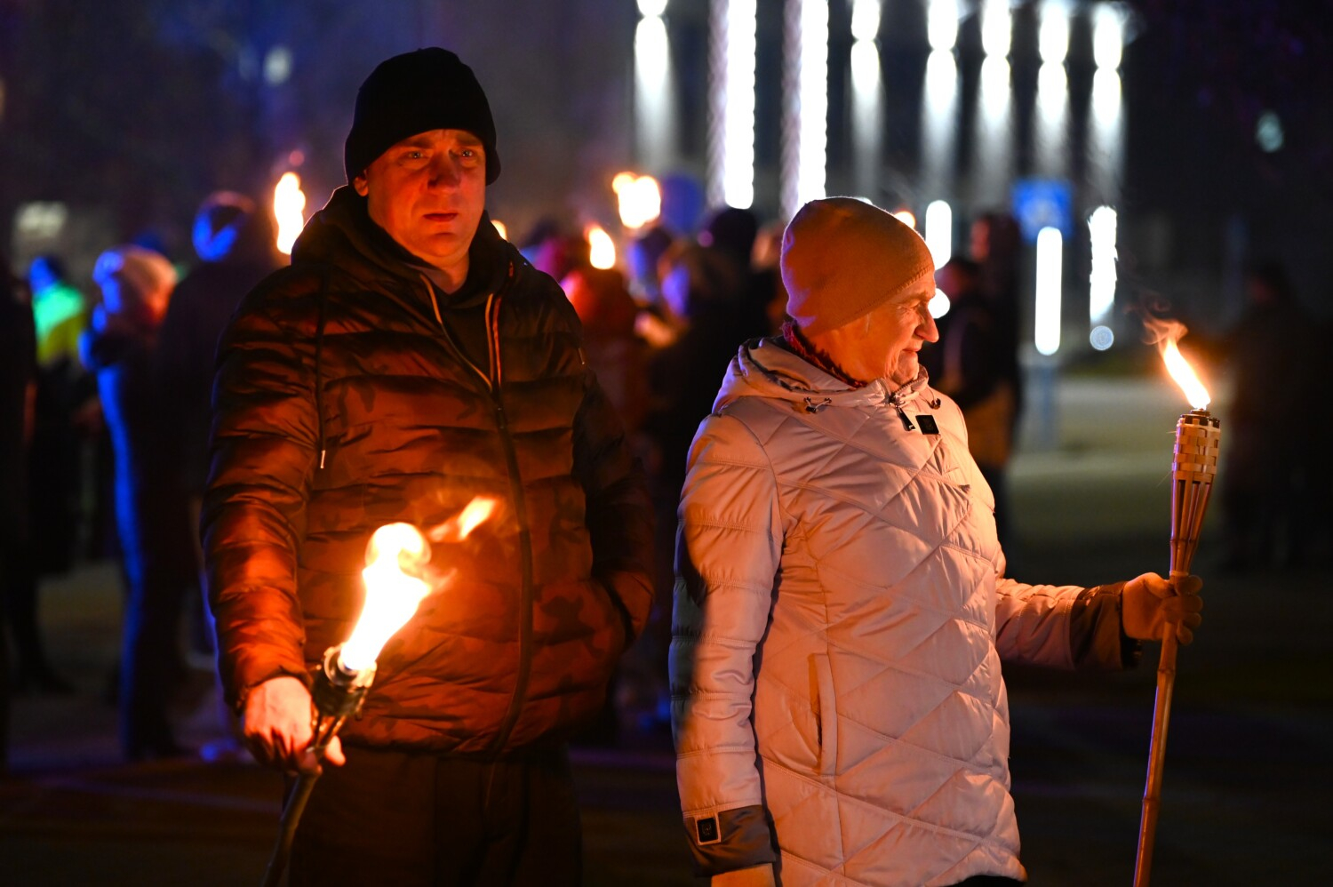 Lāčplēša dienas lāpu gājiens Preiļos