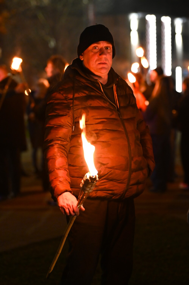 Lāčplēša dienas lāpu gājiens Preiļos