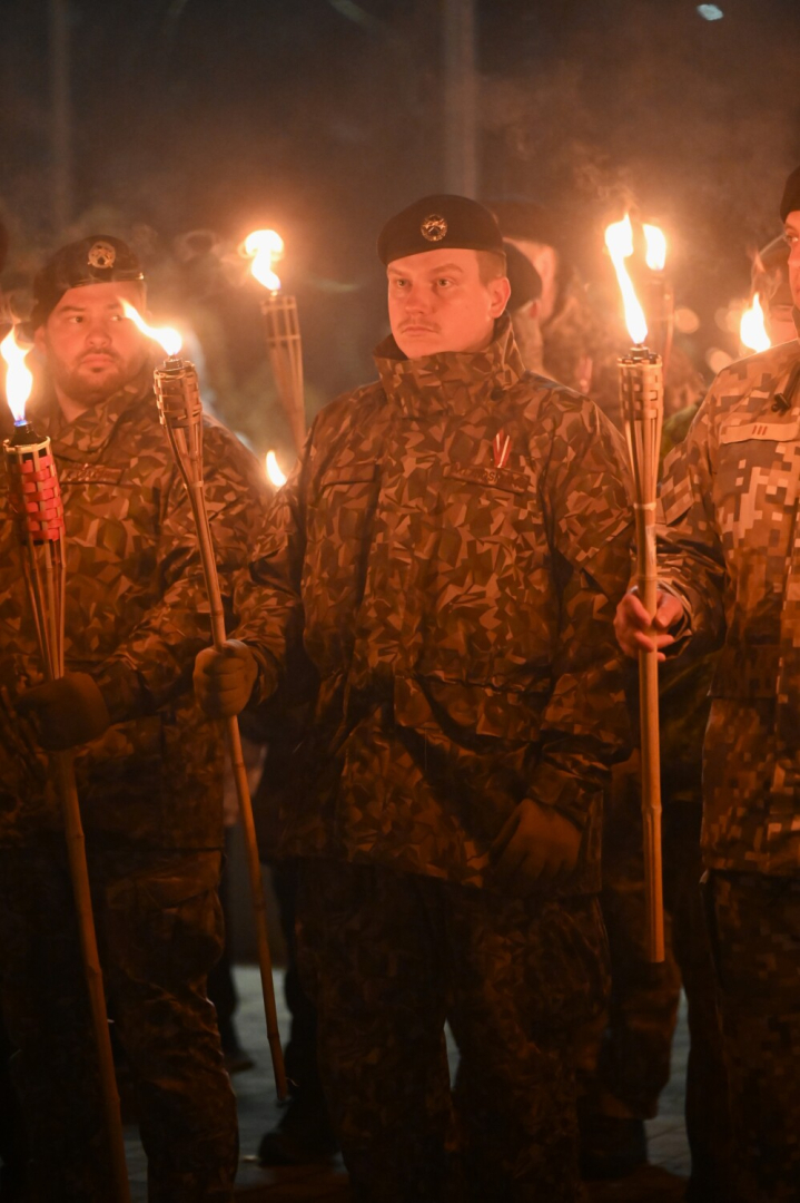 Lāčplēša dienas lāpu gājiens Preiļos