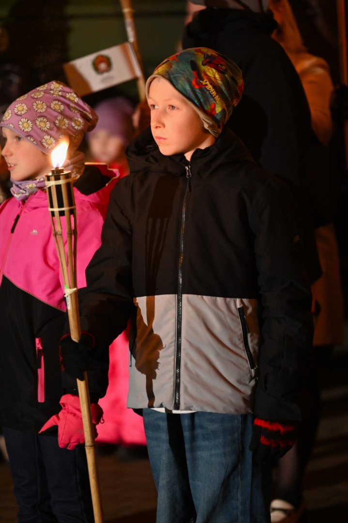 Lāčplēša dienas lāpu gājiens Preiļos