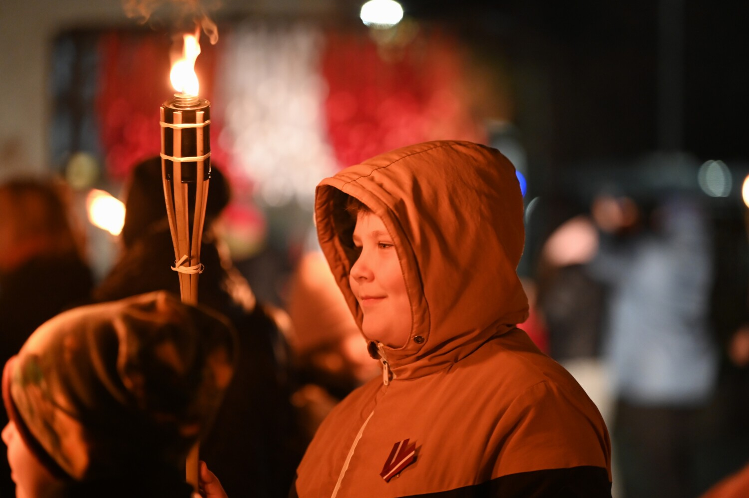 Lāčplēša dienas lāpu gājiens Preiļos