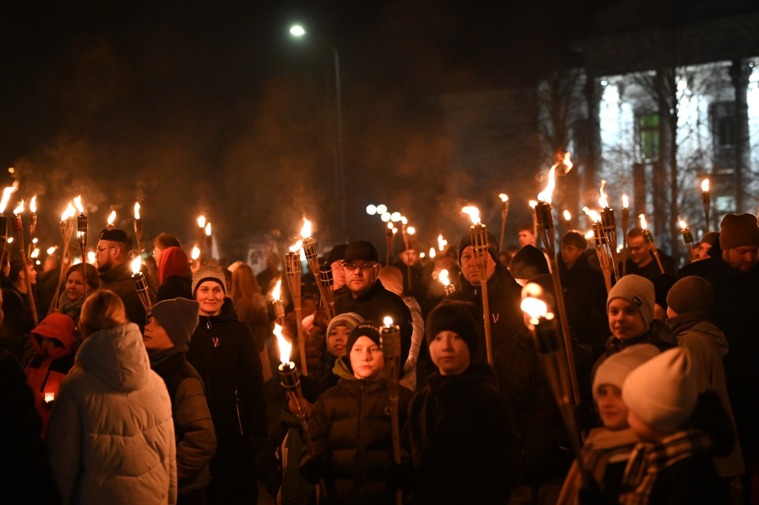 Lāčplēša dienas lāpu gājiens Preiļos