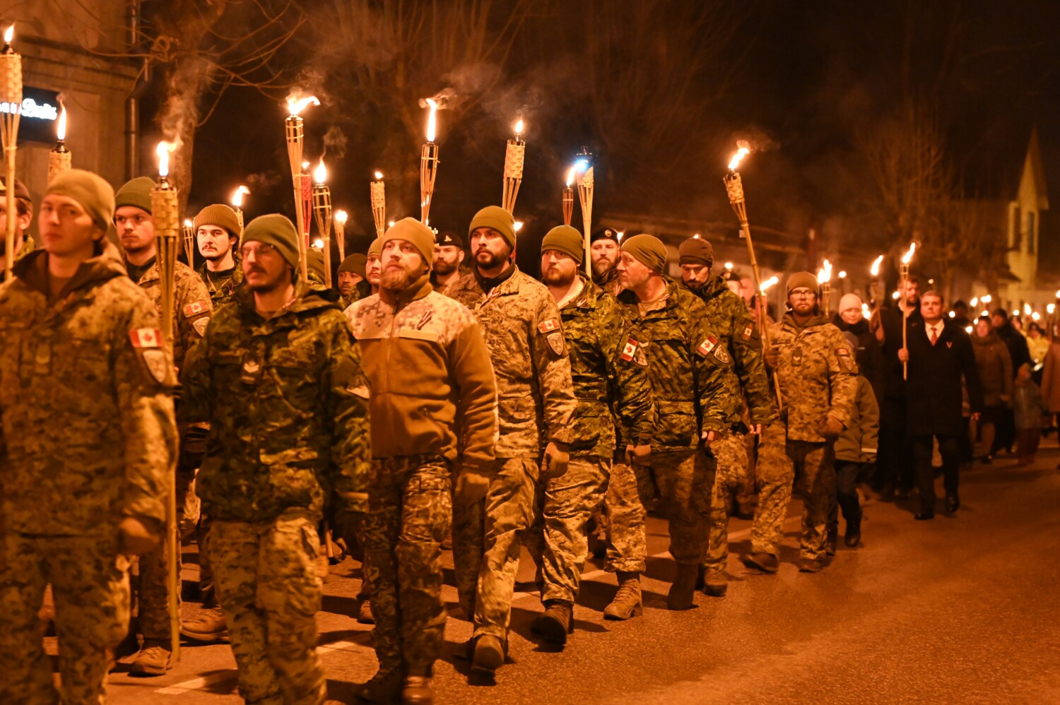 Lāčplēša dienas lāpu gājiens Preiļos