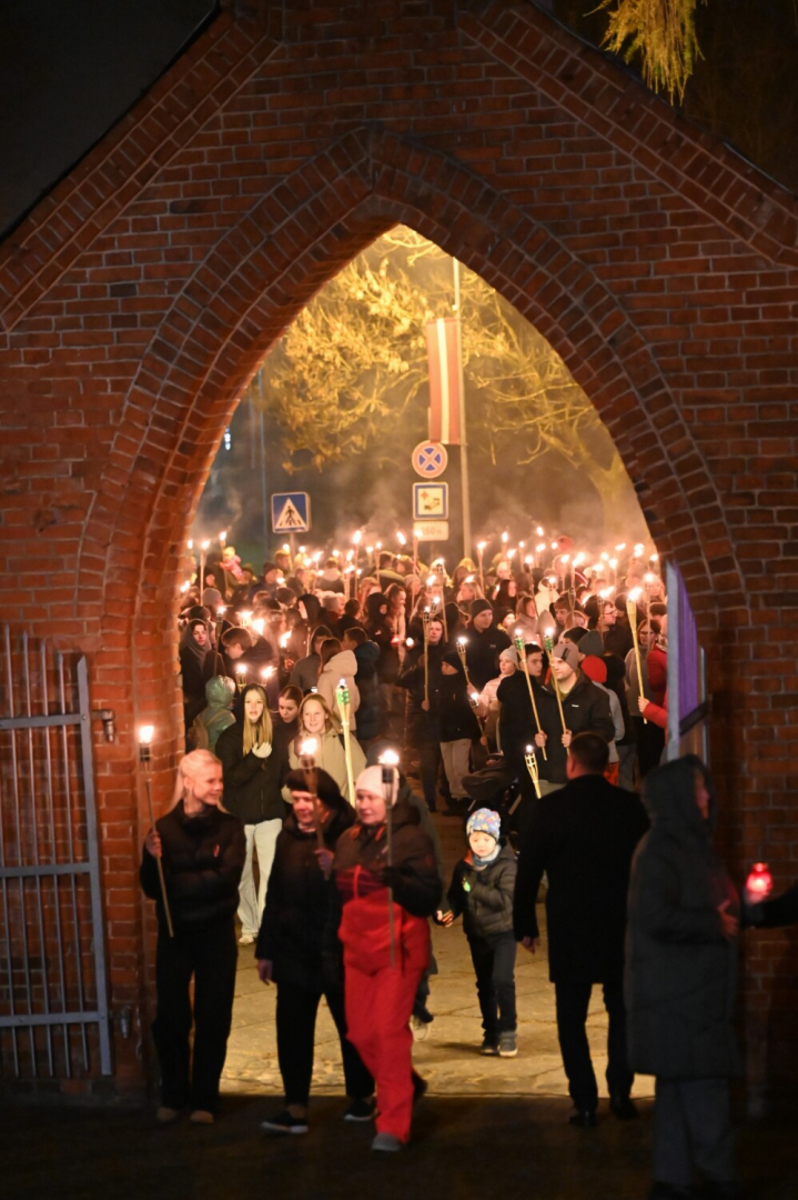 Lāčplēša dienas lāpu gājiens Preiļos