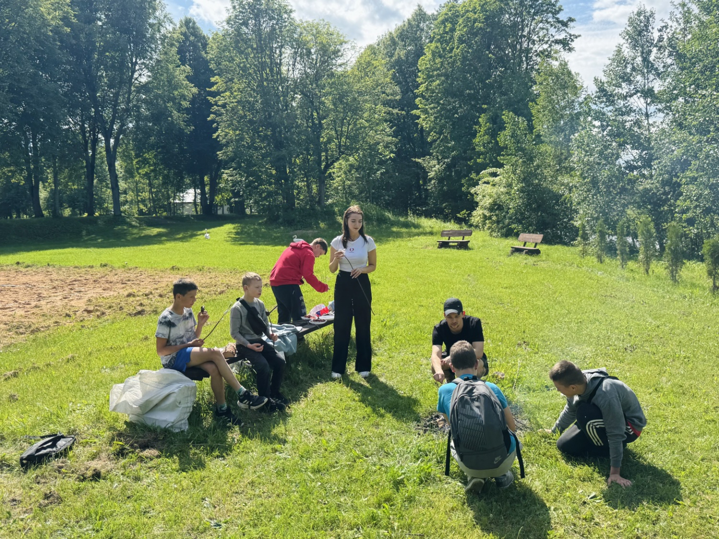 Jauniešu pikniks Riebiņu parkā