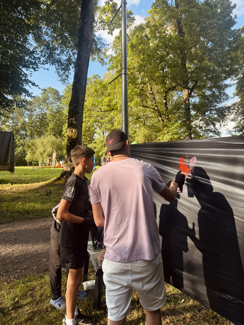 Graffiti darbnīca jauniešiem Riebiņos