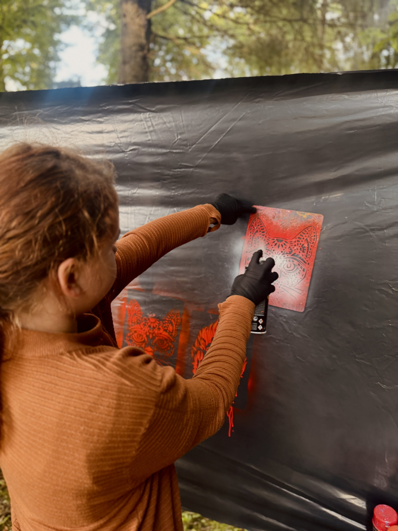 Graffiti darbnīca jauniešiem Riebiņos