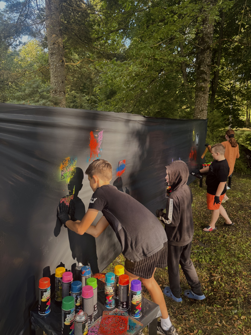 Graffiti darbnīca jauniešiem Riebiņos