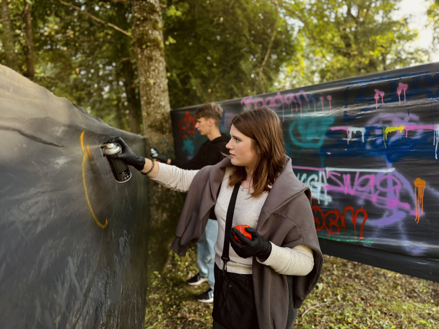 Graffiti darbnīca jauniešiem Riebiņos