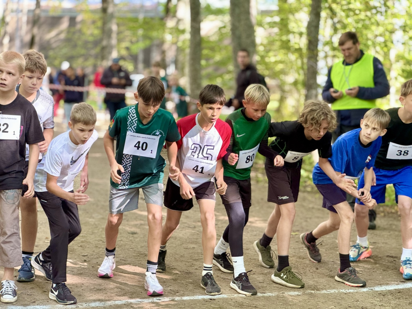 Latvijas Skolēnu 79. spartakiāde rudens krosa stafetēs Preiļos