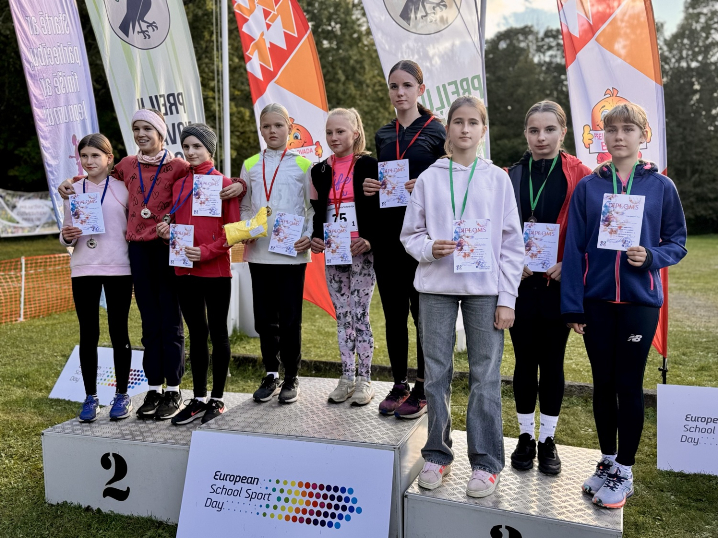 Latvijas Skolēnu 79. spartakiāde rudens krosa stafetēs Preiļos