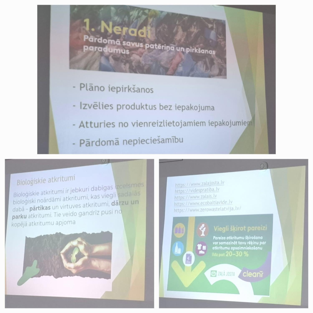 Nodarbības “Kā samazināt atkritumu daudzumu mājsaimniecībā” foto galerija