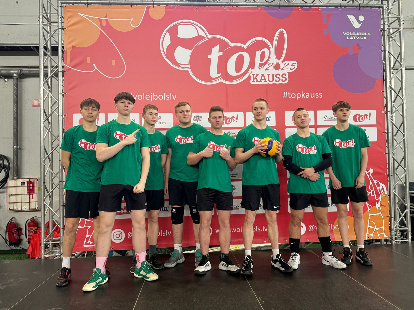 “Top! kauss” finālsacensībās volejbolā 21. kausa izcīņā JEPVĢ komanda izcīna augstvērtīgāko 5. vietu