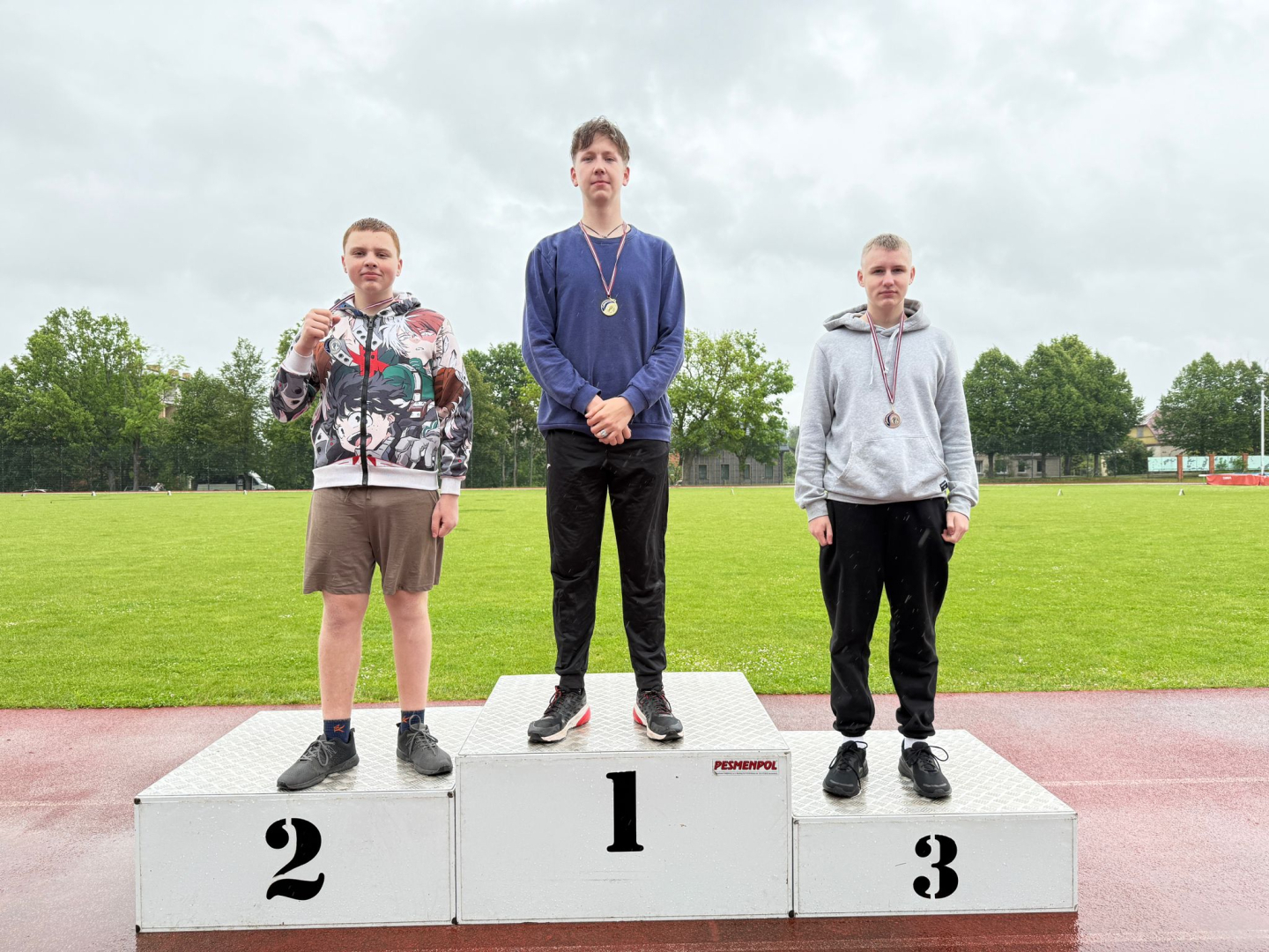 Norisinājās Preiļu novada BJSS sacensības vieglatlētikas mešanas 3-cīņā U-14, U-16 un U-18/20