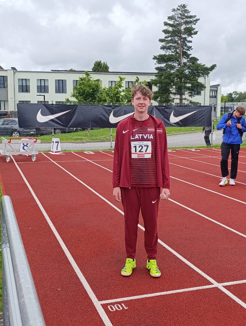 Preiļu novada BJSS vieglatlēti startē Baltijas komandu sacensībās U-16 un U-18