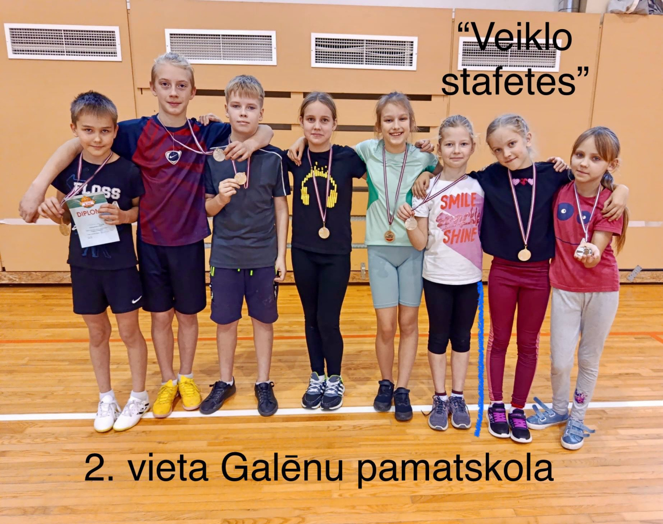 Skolu sacensības “VEIKLO STAFETES” Galēnos