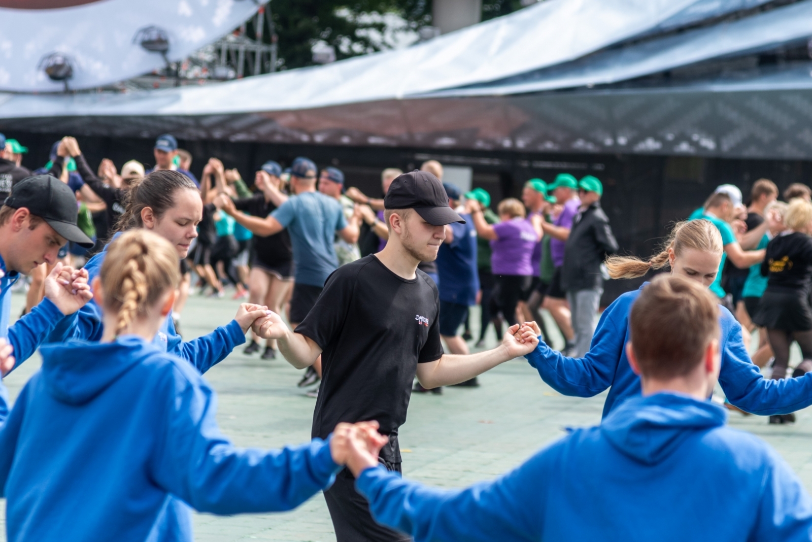 Dziesmu un deju svētku deju lieluzveduma „Mūžīgais dzinējs” mēģinājums