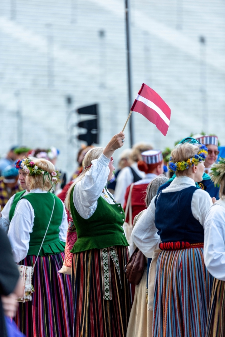 Koru lielkoncerta "Tīrums. Dziesmas ceļš" ģenerālmēģinājums Mežaparkā