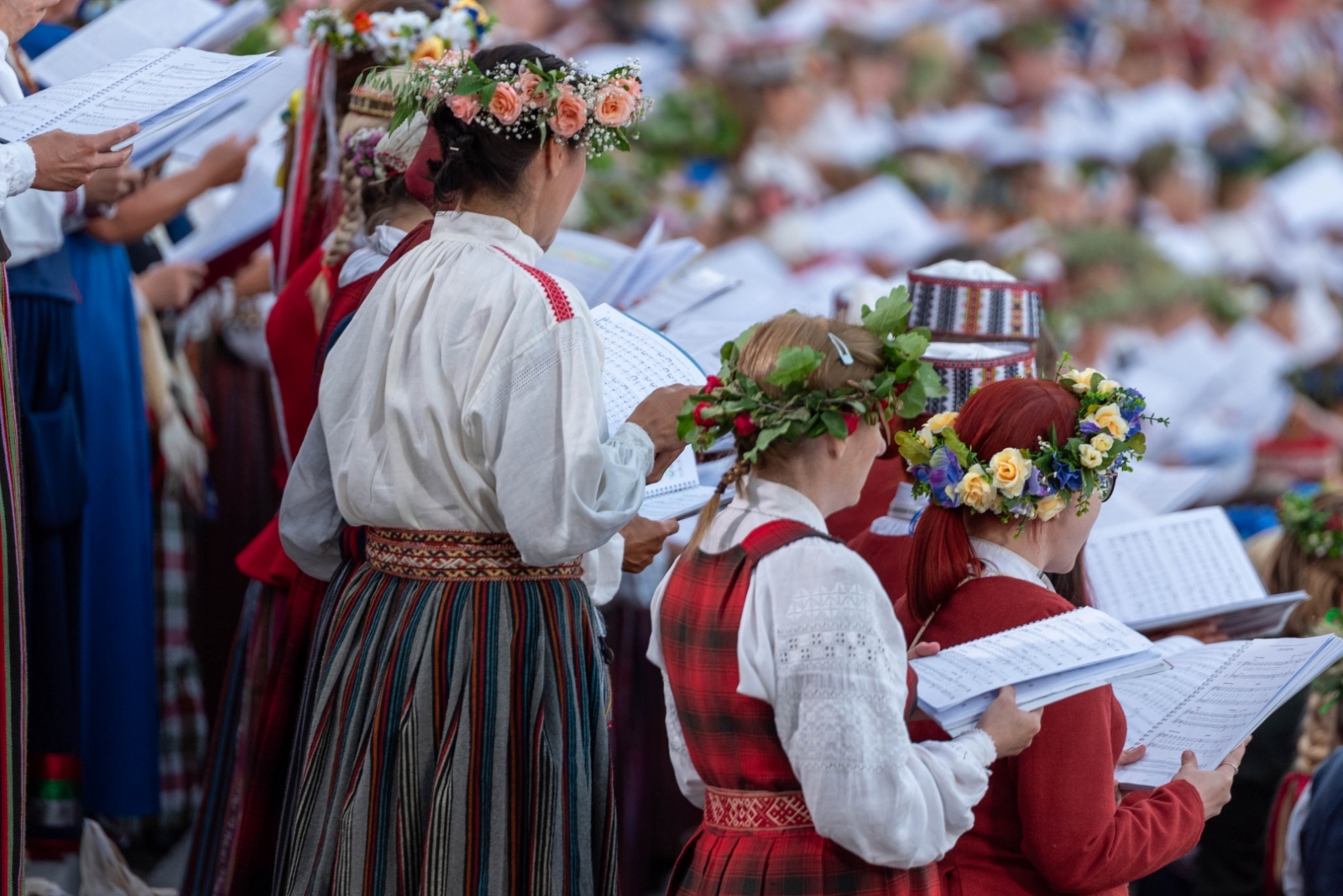 Koru lielkoncerta "Tīrums. Dziesmas ceļš" ģenerālmēģinājums Mežaparkā