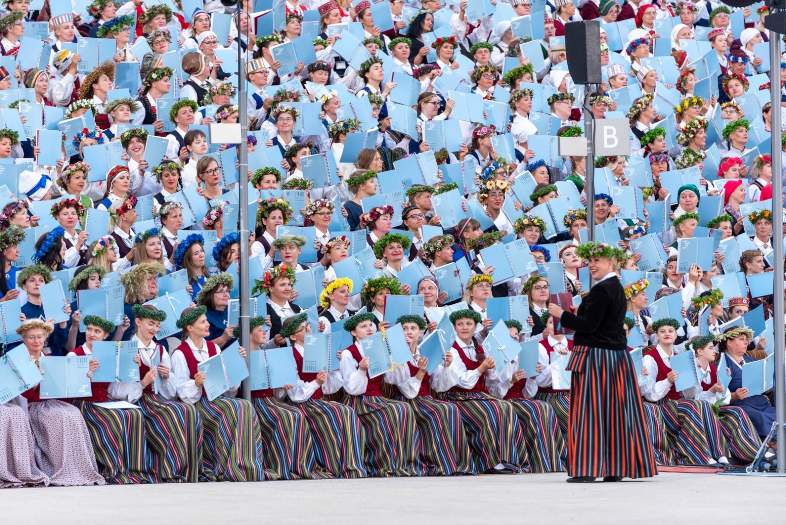 Koru lielkoncerta "Tīrums. Dziesmas ceļš" ģenerālmēģinājums Mežaparkā