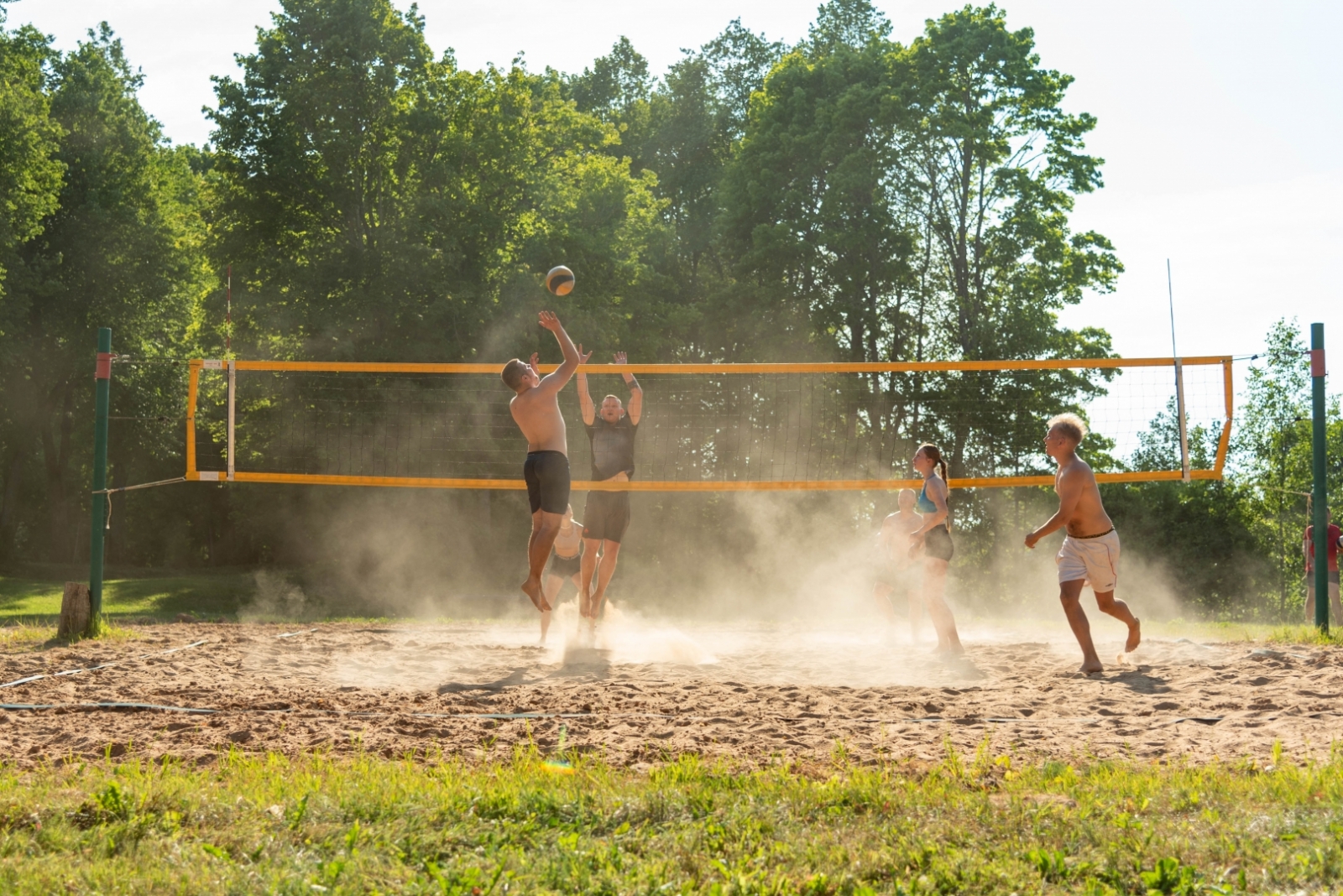 Jauniešu volejbola turnīrs Riebiņos