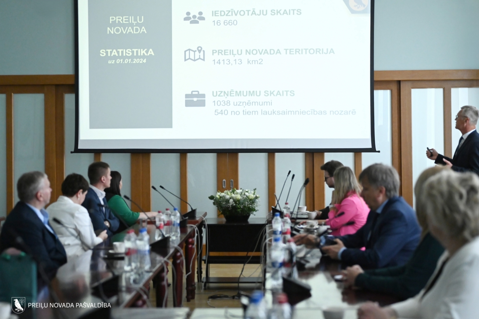 Preiļu novadā viesojās Klimata un enerģētikas ministrs Kaspars Melnis