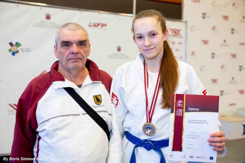 Preiliete Sofija Gžibovska izcīna Latvijas čempiones titulu džudo