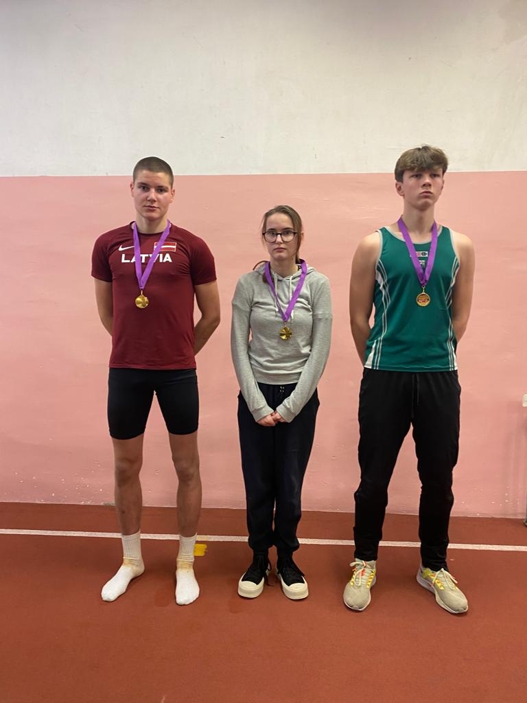 Preiļu novada sportistiem Ziemas čempionātā vieglatlētikā izcīnītas 33 godalgas