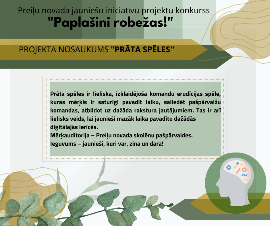 Sācies Preiļu novada jauniešu iniciatīvu projektu konkursa “Paplašini robežas!” publiskais balsojums