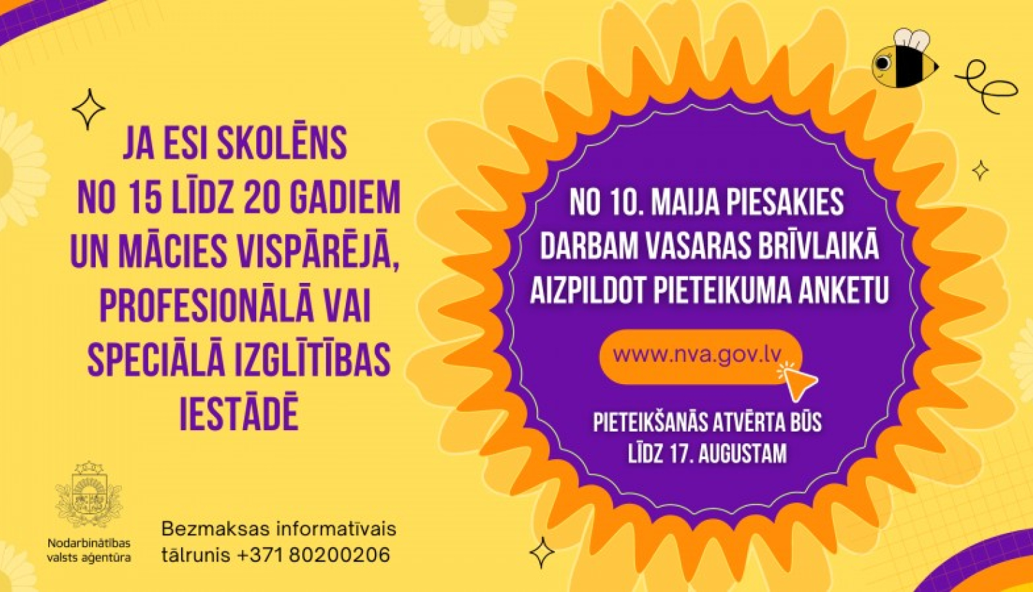 Sākusies pieteikšanās skolēnu vasaras nodarbinātībai