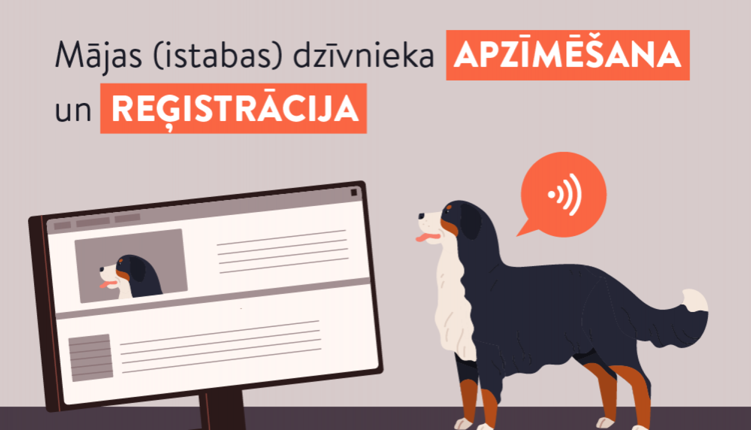 Mājdzīvnieku reģistrē veterinārārsts, īpašnieks var aktualizēt kontaktinformāciju