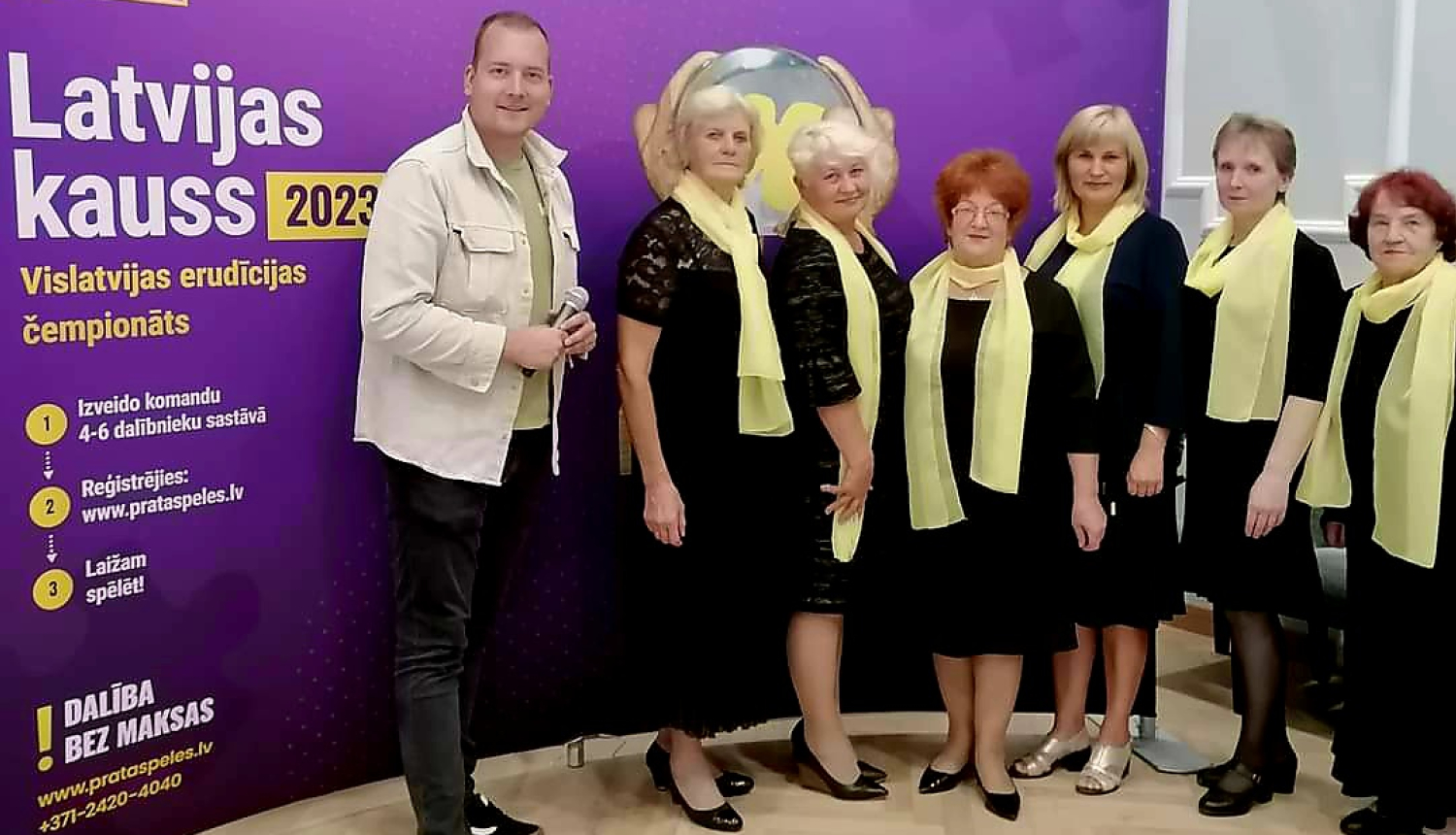 Preiļu novada Pensionāru biedrības komanda piedalās Vislatvijas erudīcijas čempionātā Preiļos