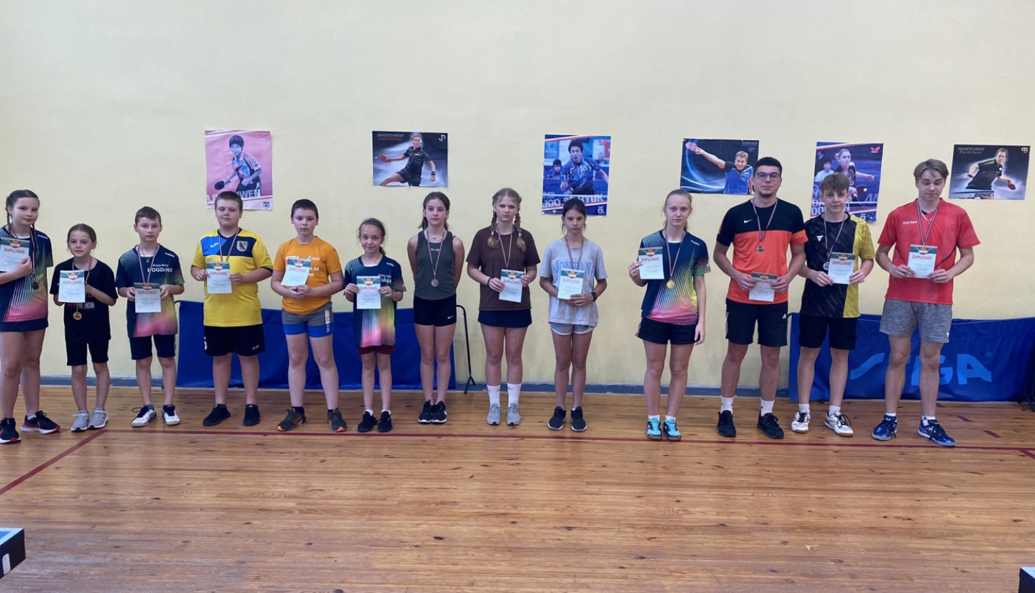 Zināmi uzvarētāji skolu sacensībās galda tenisā