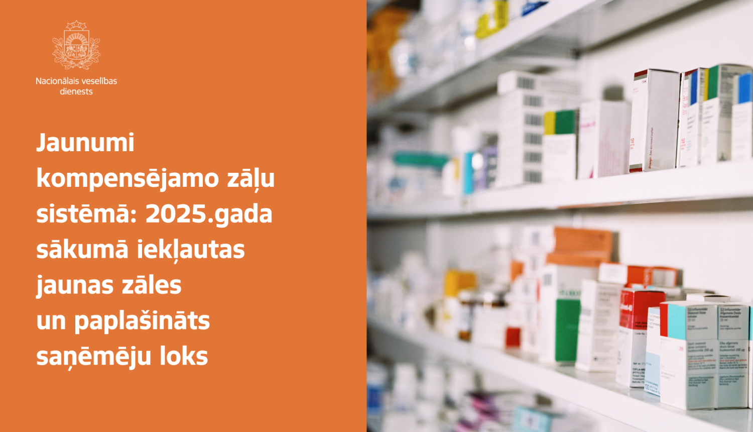 Jaunas zāles kompensējamo zāļu sistēmā un paplašināts saņēmēju loks